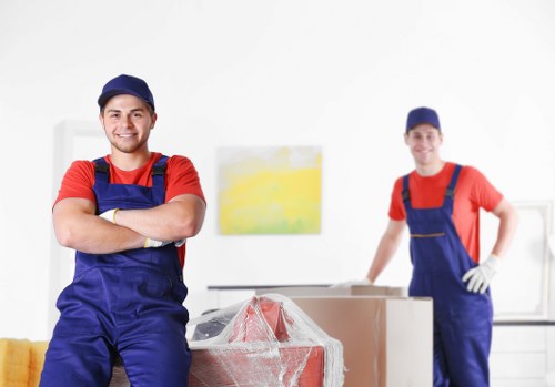 Local removals team preparing a move in Coneyhall