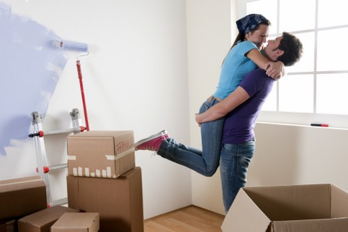 Packed moving van ready for removals in Coneyhall